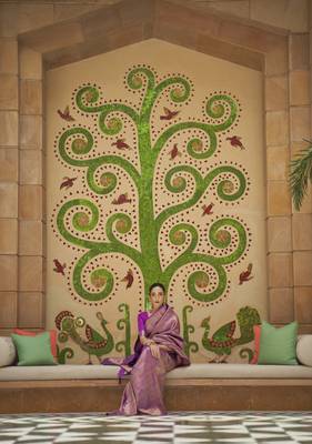Purple Kinkhab Silk Festive Wear Silk Saree Collection 4