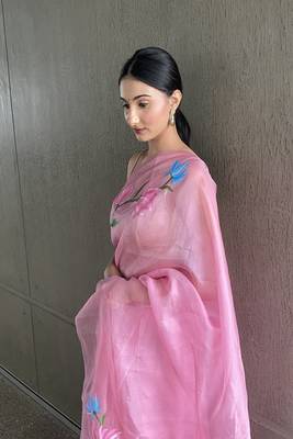 KAMAL HANDPAINTED ORGANZA SAREE 2