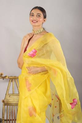 PASHU HANDPAINTED SAREE 1