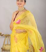 PASHU HANDPAINTED SAREE