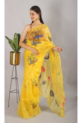 MAYUR HANDPAINTED SAREE 1