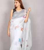 TITLI HANDPAINTED ORGANZA SAREE