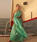 Sea Green Kinkhab Silk Festive Wear Silk Saree Collection