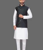 Pattern Stitched jacket with Kurta Churidar