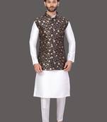 Pattern Stitched jacket with Kurta Churidar
