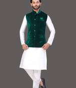 Pattern Stitched jacket with Kurta Churidar