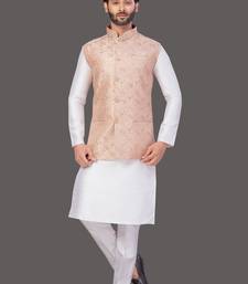 Pattern Stitched jacket with Kurta Churidar