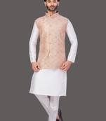 Pattern Stitched jacket with Kurta Churidar