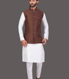 Pattern Stitched jacket with Kurta Churidar
