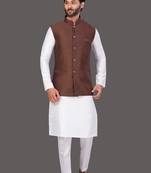 Pattern Stitched jacket with Kurta Churidar