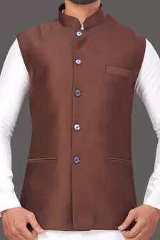 Pattern Stitched jacket with Kurta Churidar