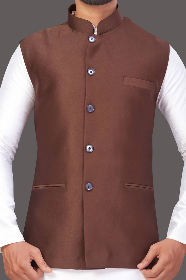 Pattern Stitched jacket with Kurta Churidar