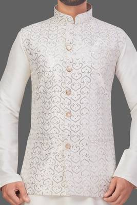 Pattern Stitched jacket with Kurta Churidar 2