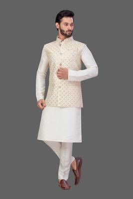 Pattern Stitched jacket with Kurta Churidar 1