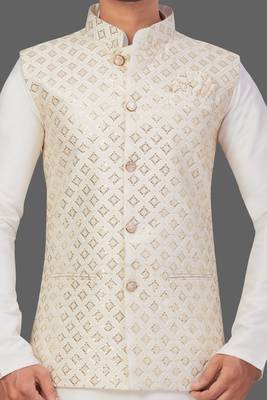 Pattern Stitched jacket with Kurta Churidar 2