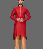 Threading work front and collar pattern sticthed