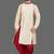 Pattern stitched side cut kurta with potli work
