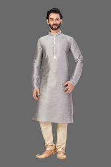 Front patch work kurta in front sleeves