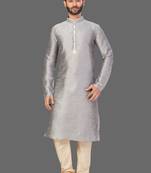 Front patch work kurta in front sleeves