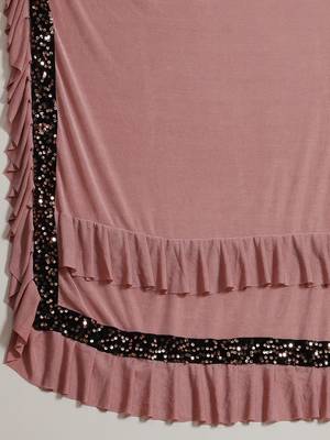 pre draped kalista striped pattern knitted lycra saree 4