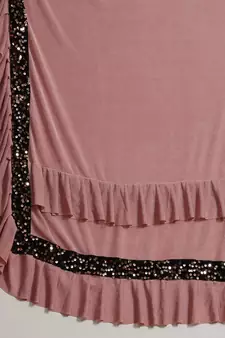 pre draped kalista striped pattern knitted lycra saree