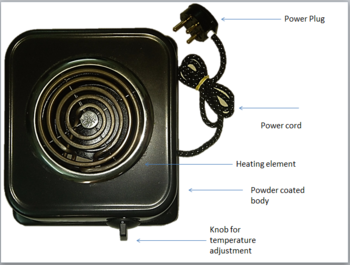 VIDS Coil electric stove 1250 watt | Electric Cooking Heater | Induction Cooktop 5