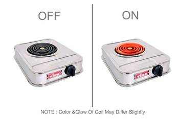 VIDS 2000 Watt Coil Electric Stove (SS) / Electric Cooking Heater (Stainless Steel body) 4