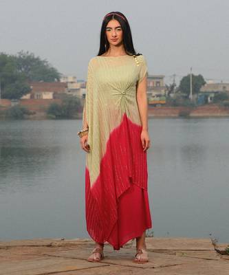 Shimmer Knot Kaftan set 1