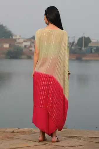 Shimmer Knot Kaftan set