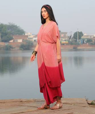 Shimmer twist Kaftan set 2