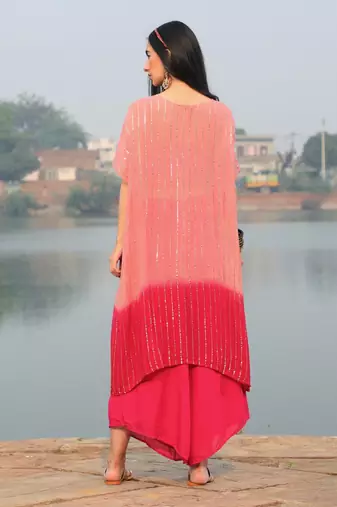 Shimmer twist Kaftan set