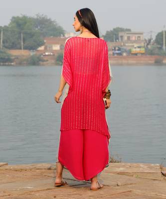 Shimmer tuck Kaftan set 3