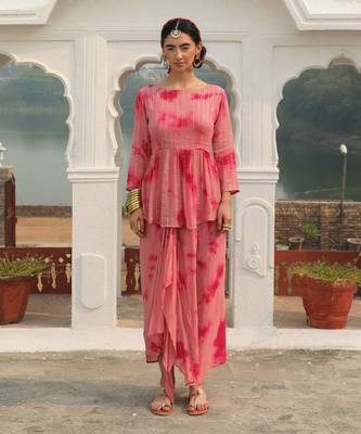Shimmer Peplum  set 1