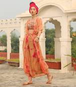 Bralet With Asymmetric Pants And Tying jacket