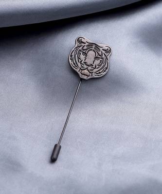 Fiery Tiger Lapel Pin 1