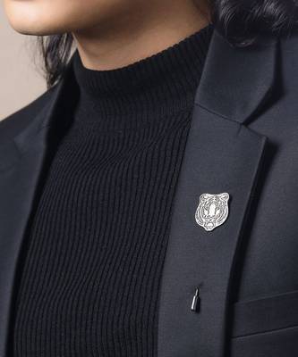 Fiery Tiger Lapel Pin 2