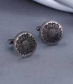 Sunflower Glitter Cufflinks
