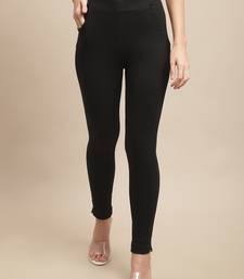 Women Black Ankle Length Plus Pant