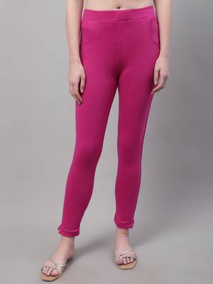Women Pink Ankle Length Pant 1
