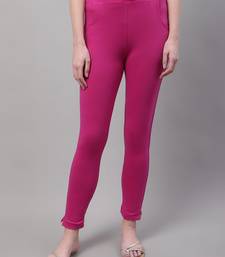 Women Pink Ankle Length Pant