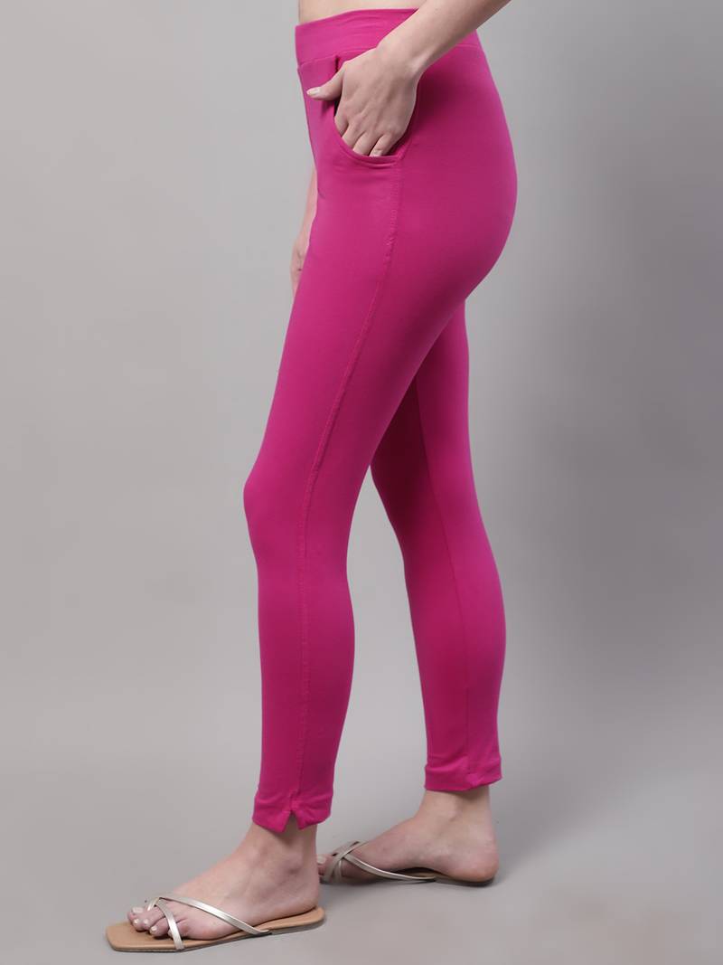 Women Pink Ankle Length Pant