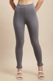 Women Grey Ankle Length Pant