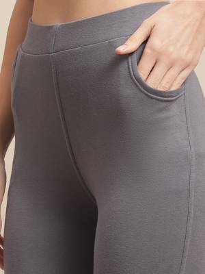 Women Grey Ankle Length Pant 5