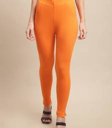 Women Orange Ankle Length Pant