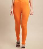 Women Orange Ankle Length Pant
