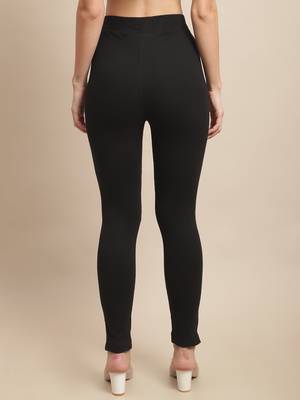 Women Black Ankle Length Pant 2