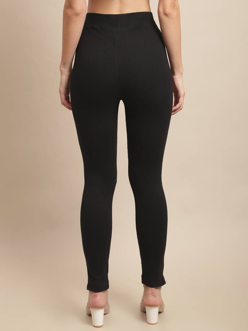 Women Black Ankle Length Pant