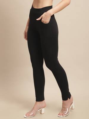 Women Black Ankle Length Pant 3