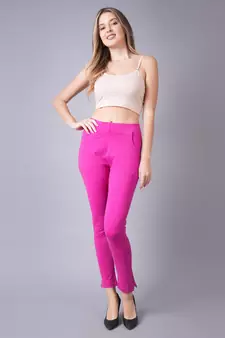 Women Magneta Ankle Length Pant