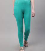 Women Turquoise Blue Ankle Length Pant